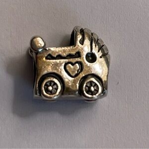 Persona Silver Baby Carriage Charm